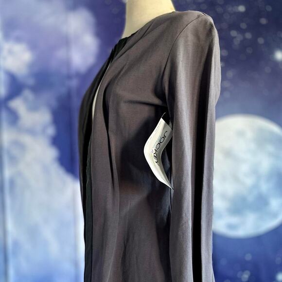 Womens Cardigan Size Medium Gray Shacket Professional Structured NWT - Picture 4 of 8